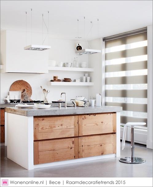Raambekleding keuken – atumre.com Wit houten jaloezieen woonkamer