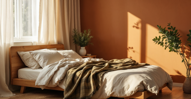 Zo creëer je een slaapkamer in warme aardetinten