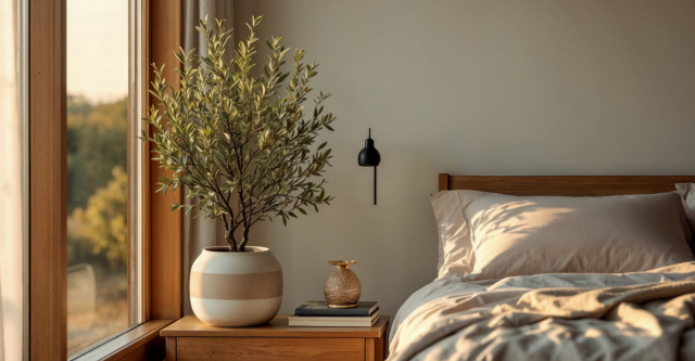 planten-japandi-slaapkamer