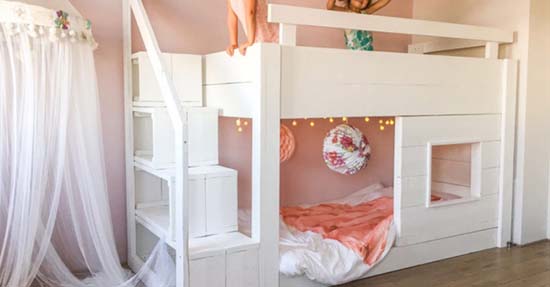 Een kamer met een bijzonder kinderbed - Wonenonline