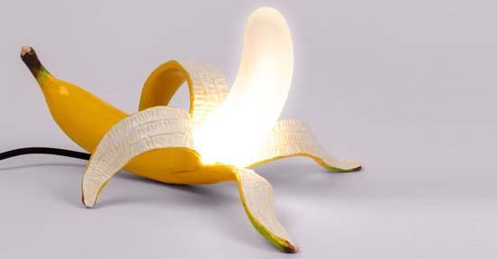 Een lichtgevende banaan