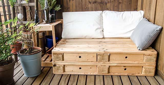 Maak je eigen tuinmeubelen van pallets 