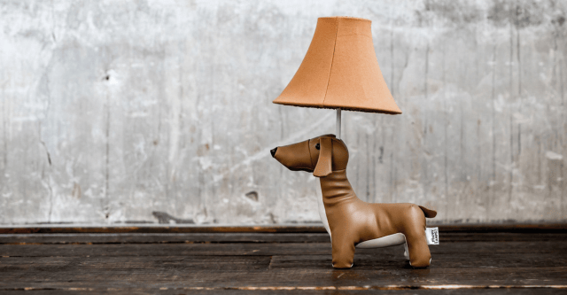 Ontmoet Waldi: de stoere teckel van Happy Lamps