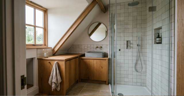 EEN BADKAMER OP ZOLDER MAKEN INCLUSIEF DAKKAPEL