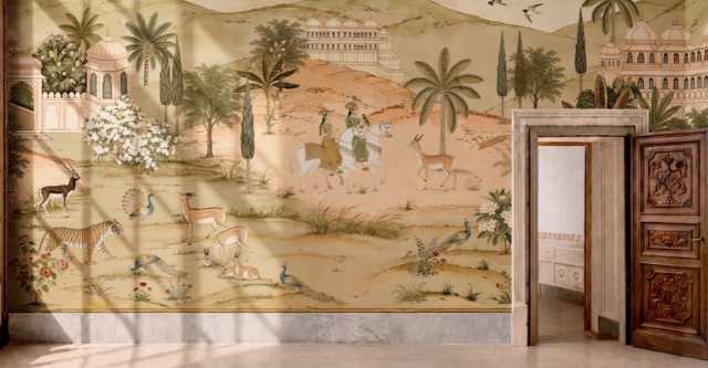 Kala van Coordonné vertaalt Indiase kunst naar behang met een verhaal