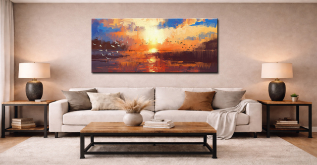 Hoe kies je het juiste schilderij boven de bank