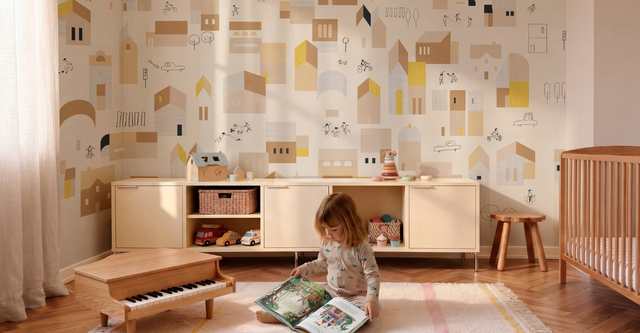Coordonné brengt romantiek en grafische speelsheid samen in kinderbehangcollectie BB Kids