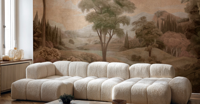 Historische damastpatronen in behangcollectie ‘Damaskus’ van Coordonné