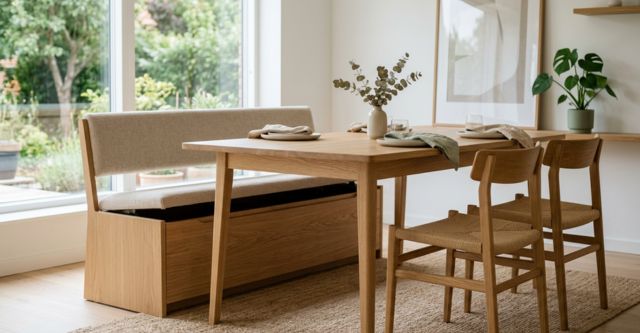 Eetkamerbank met opbergruimte: slim meer ruimte creëren zonder extra kasten
