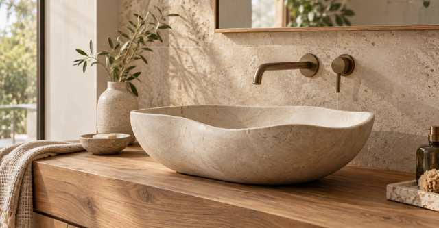Design wastafels: sculpturale vormen als badkamertrend