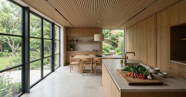 Een stille woonkeuken ontwerpen: rust tijdens koken, eten en praten