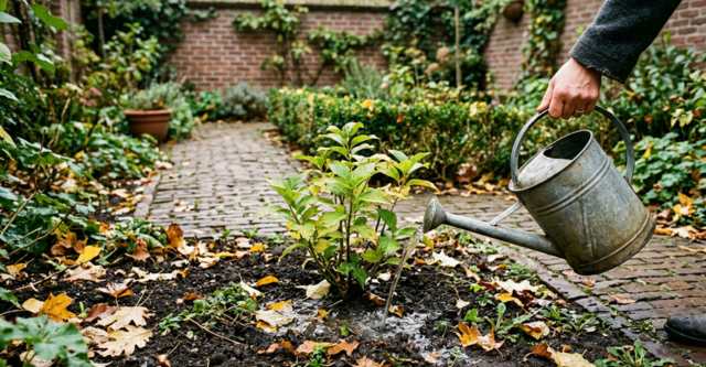 Tuin water geven in de herfst: wanneer kun je stoppen?