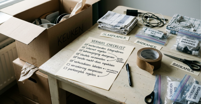 Complete checklist verhuizen: alles waar je écht aan moet denken