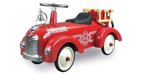 Retro brandweer Loopauto