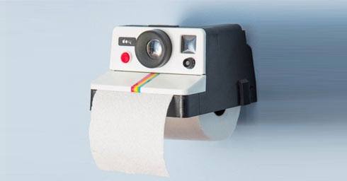 Polaroid toiletrolhouder